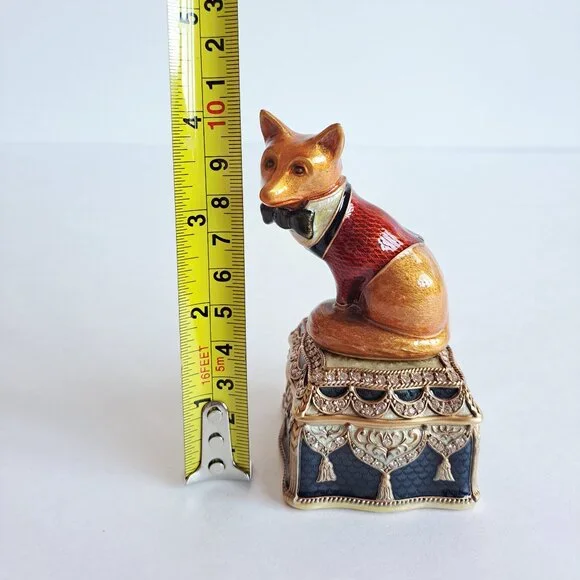 New Edgar Berebi Limited Edition Marcel Fox Box Collectible Jewelry Box